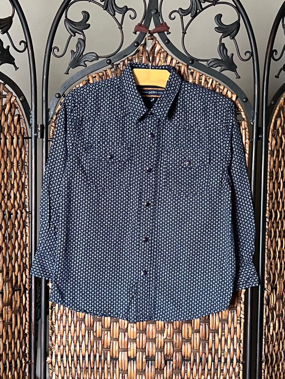 6 PD&C Patterned Rivet Top Boys’ Shirt